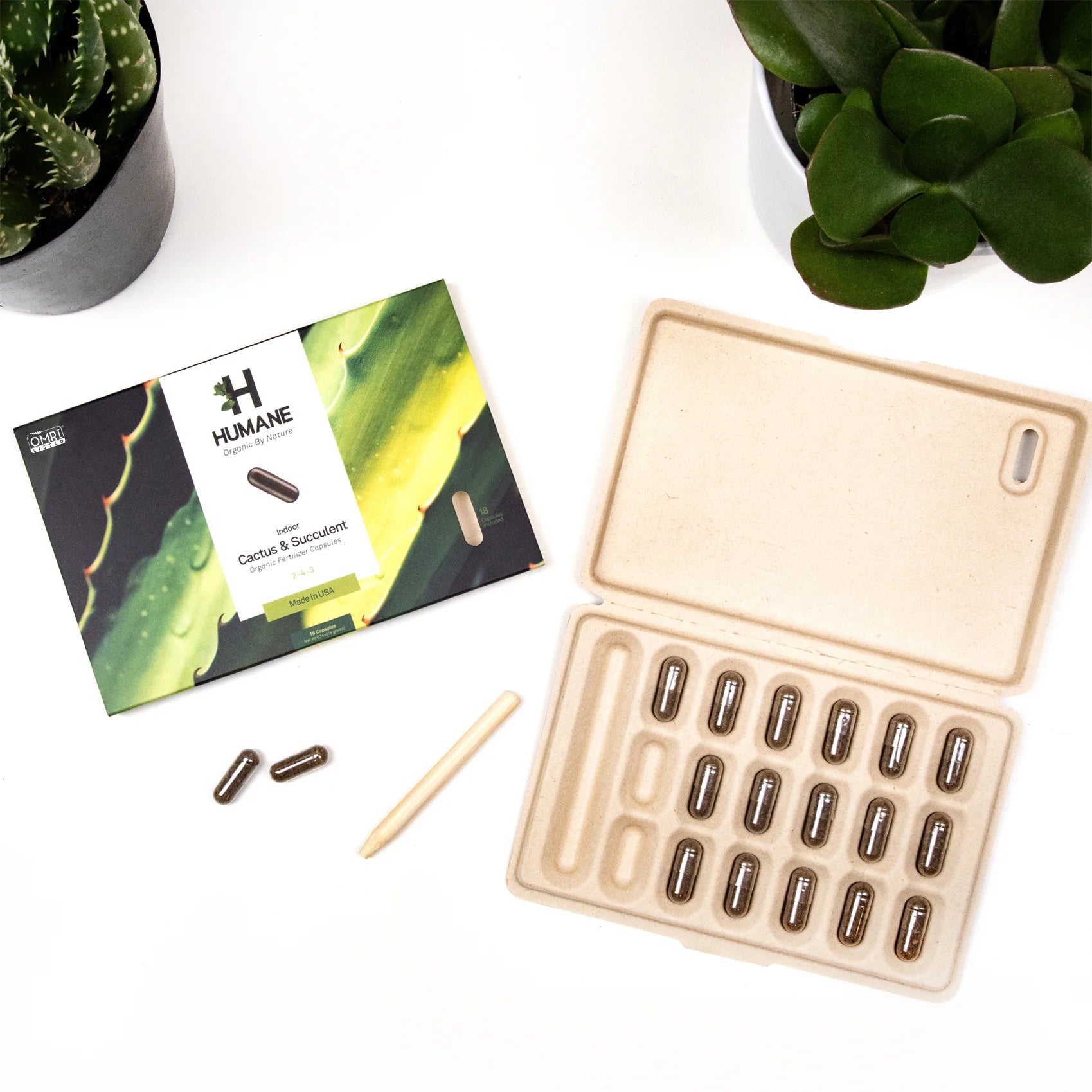 Indoor Cactus & Succulent Organic Fertilizer Capsules' Humane – MELLOWIST