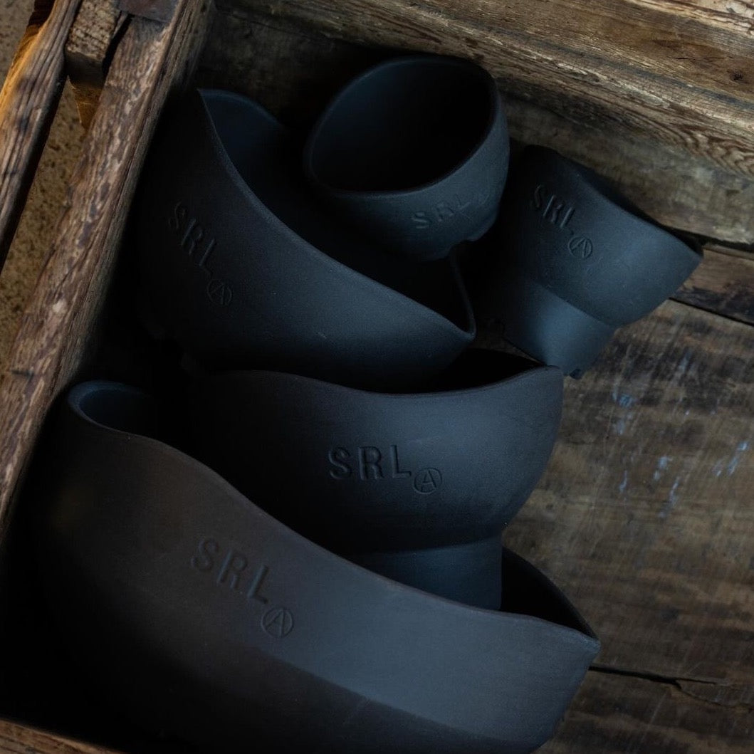 SRL × TSUKAMOTO . SPOTS ROUNDTYPE POT-S SRL X TSUKAMOTO 'Spots Roundtype Pot-S' (Black) – MELLOWIST
