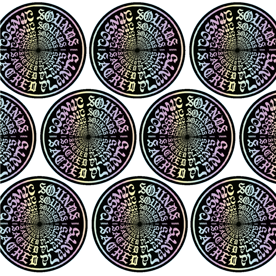 'Cosmic Sounds' Holographic Sticker