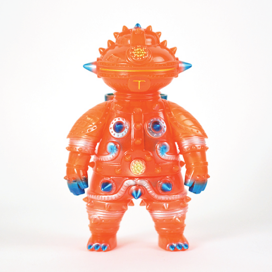 'Tomodachi- First Machine' Sofubi - (Kimagure Orange) + DOGUZA-jin (Clear Blue)