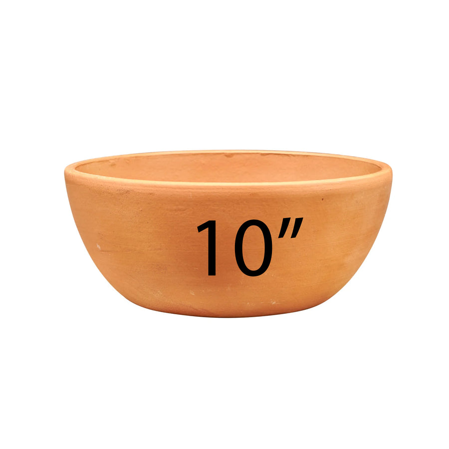 10” Low Bowl (Terracotta Buff)