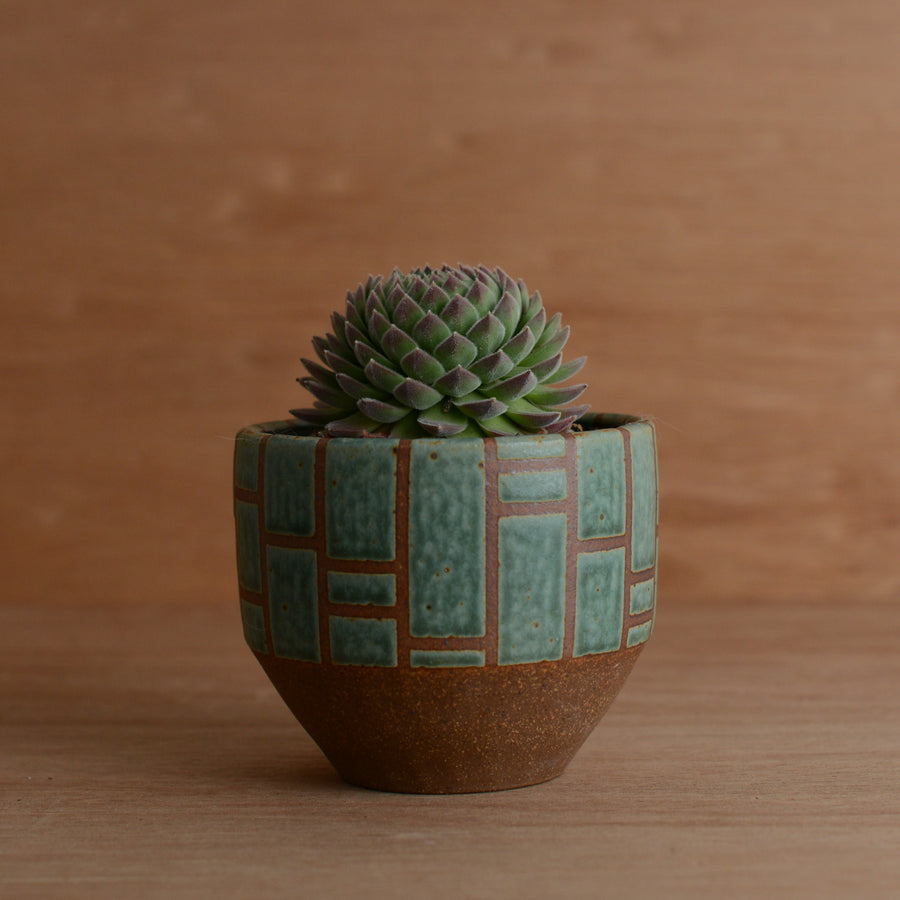 'Rectangle Planter' (Turquoise) Pottery by Emily Davis