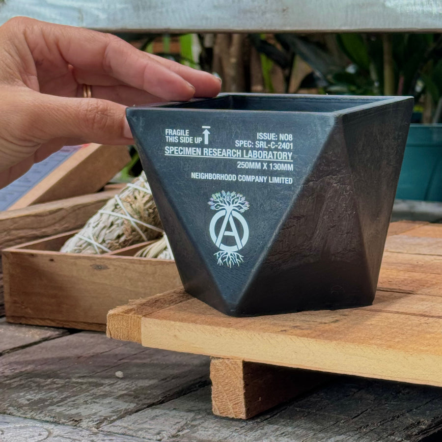 polygon plant pot 'Polygon Type Plant Pot' SRL (Black)