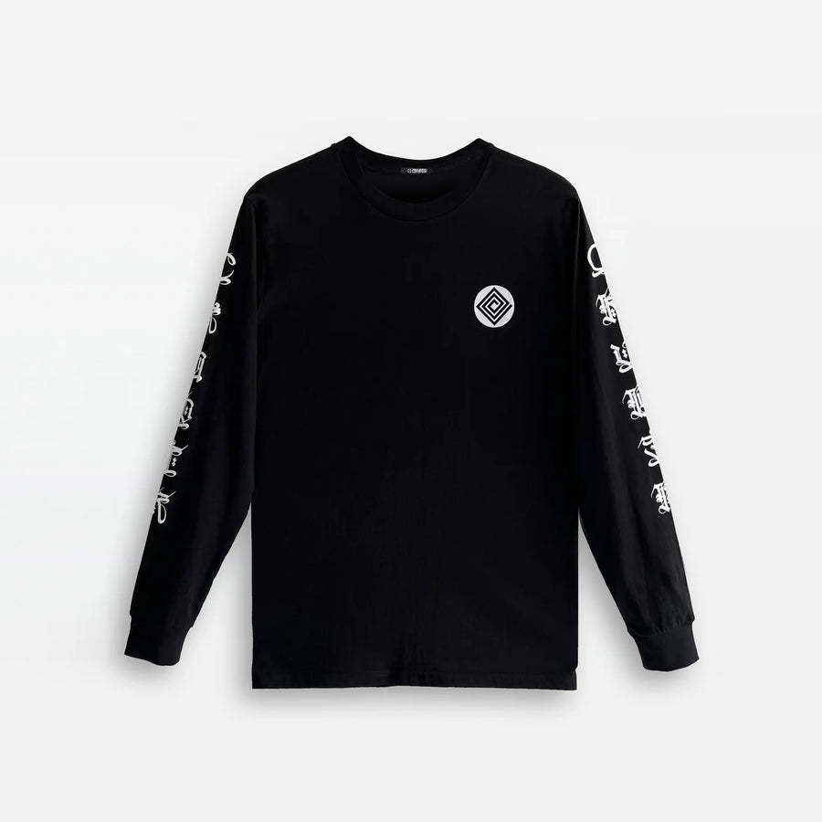 'Six Sacred Syllables' Long Sleeve (Black) Cryptik