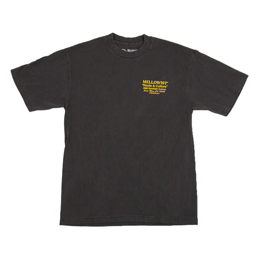 'Roots' Pigment Washed T-Shirt (Black)