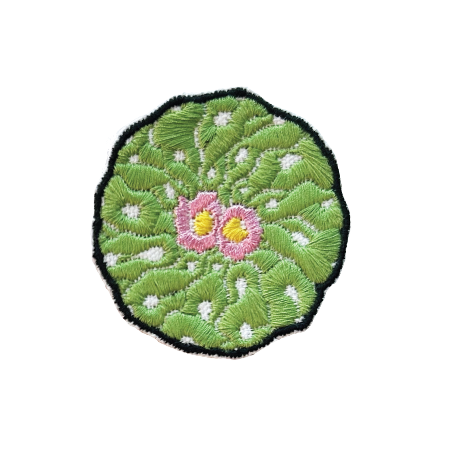 ‘Lophophora' (Medium) Embroidered  Patch by Sew Aloha