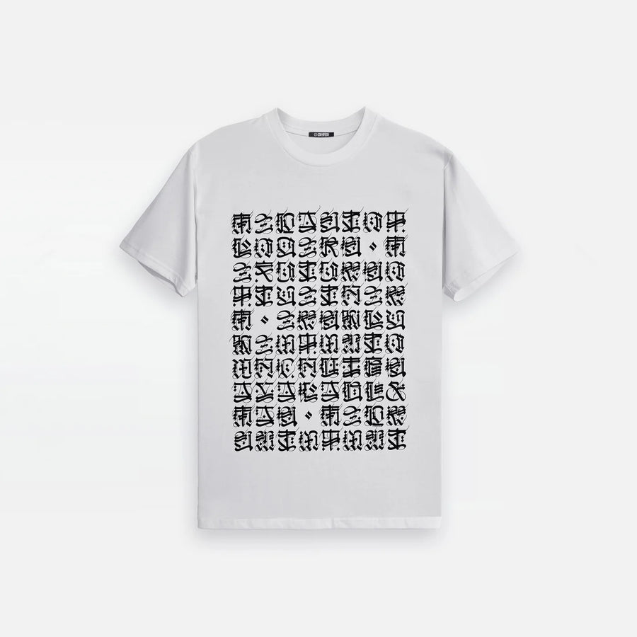 'Here & Now' T-Shirt (White) Cryptik