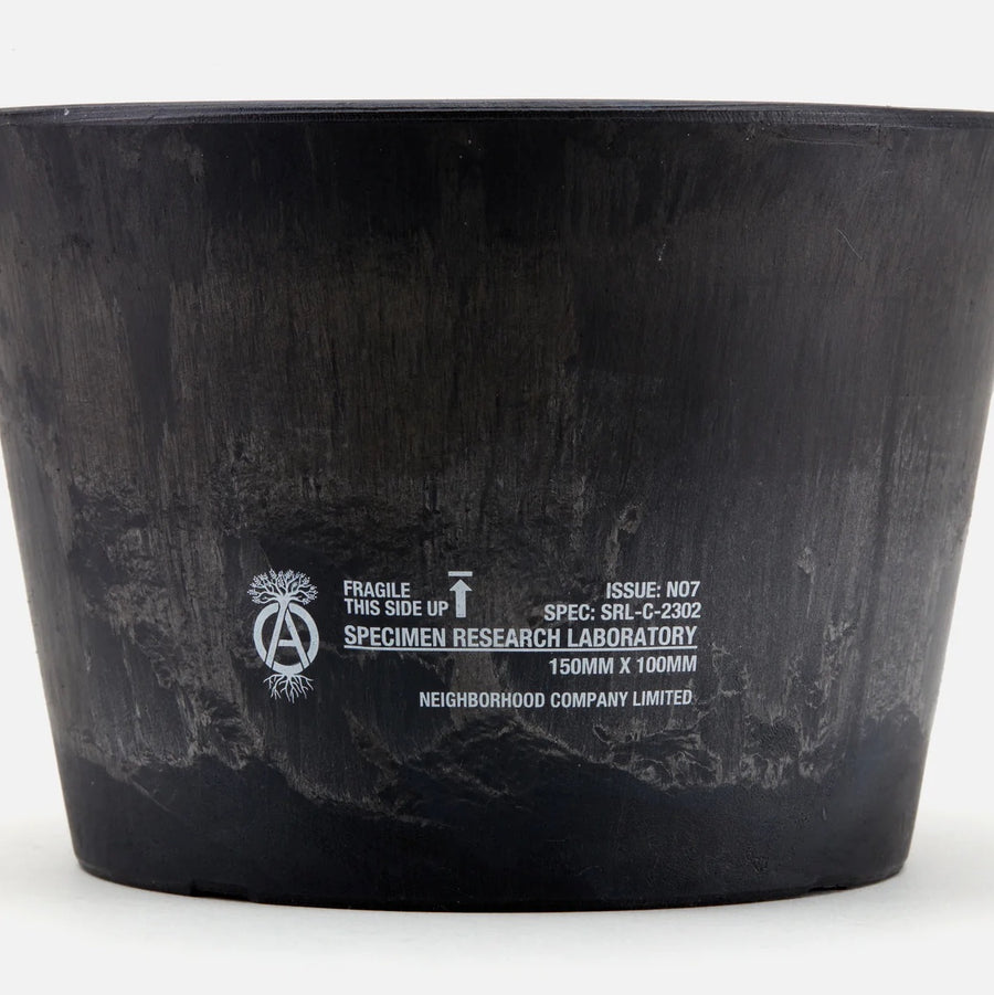 'Tapered Shallow Type Plant Pot-M' SRL (Black)