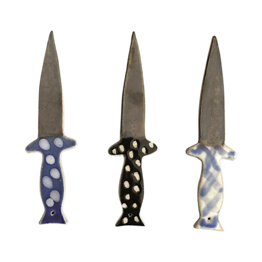 Ceramic Knife Incense Holder — Small Spells