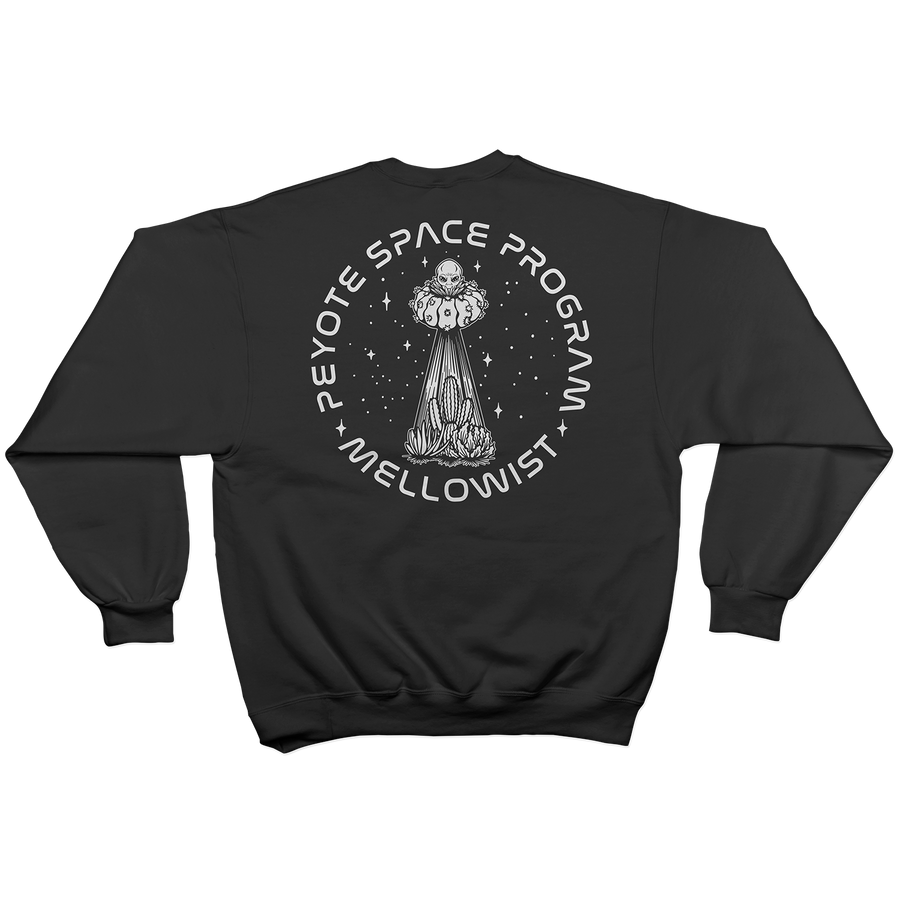 'Peyote Space Program' Crewneck Sweatshirt (Black)